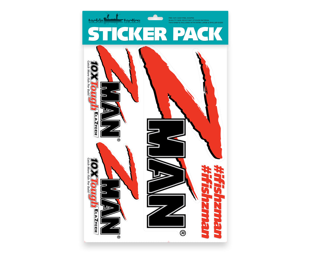 TACKLE TACTICS LARGE A3 STICKER PACKS